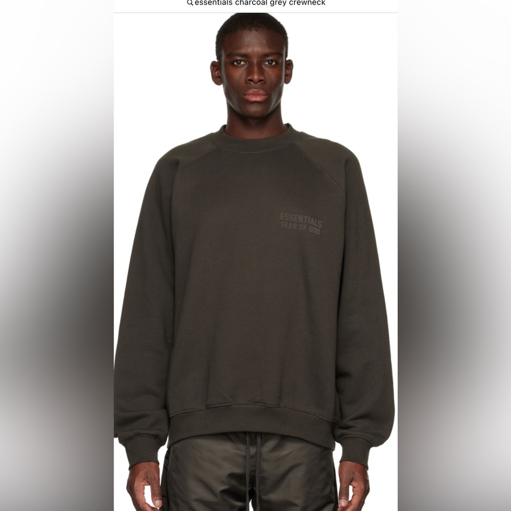 Fear of God Essentials Grey Crewneck